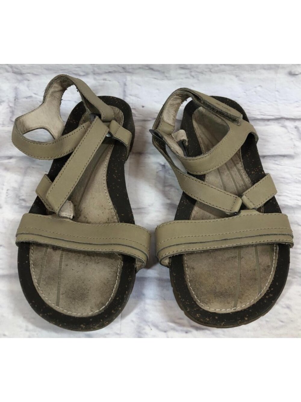 Teva Womens 7/38 1007300 Cabrillo Crossover Leather Strappy Sandals